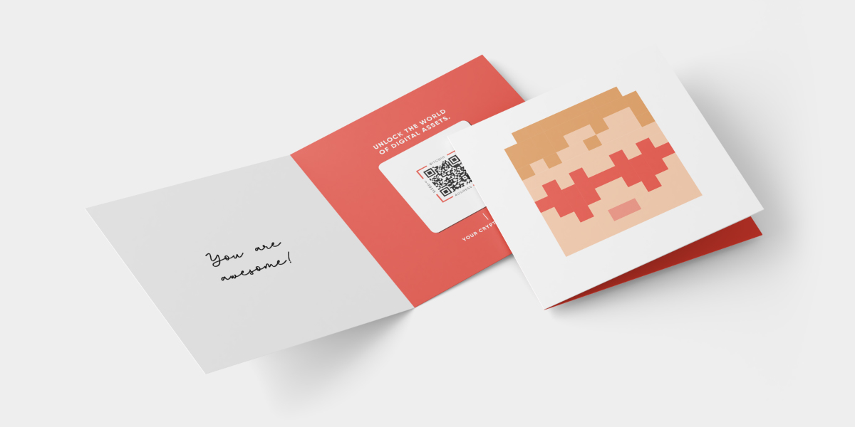 Greeting Card with Crypto Wallet